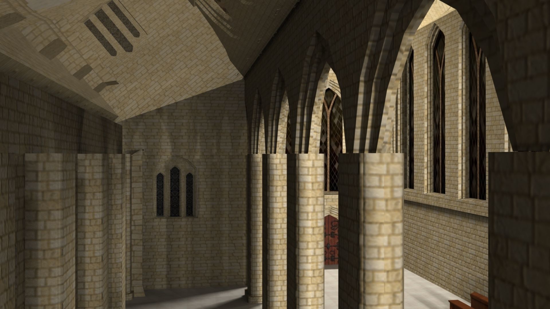 Cathidral church 3D model_23