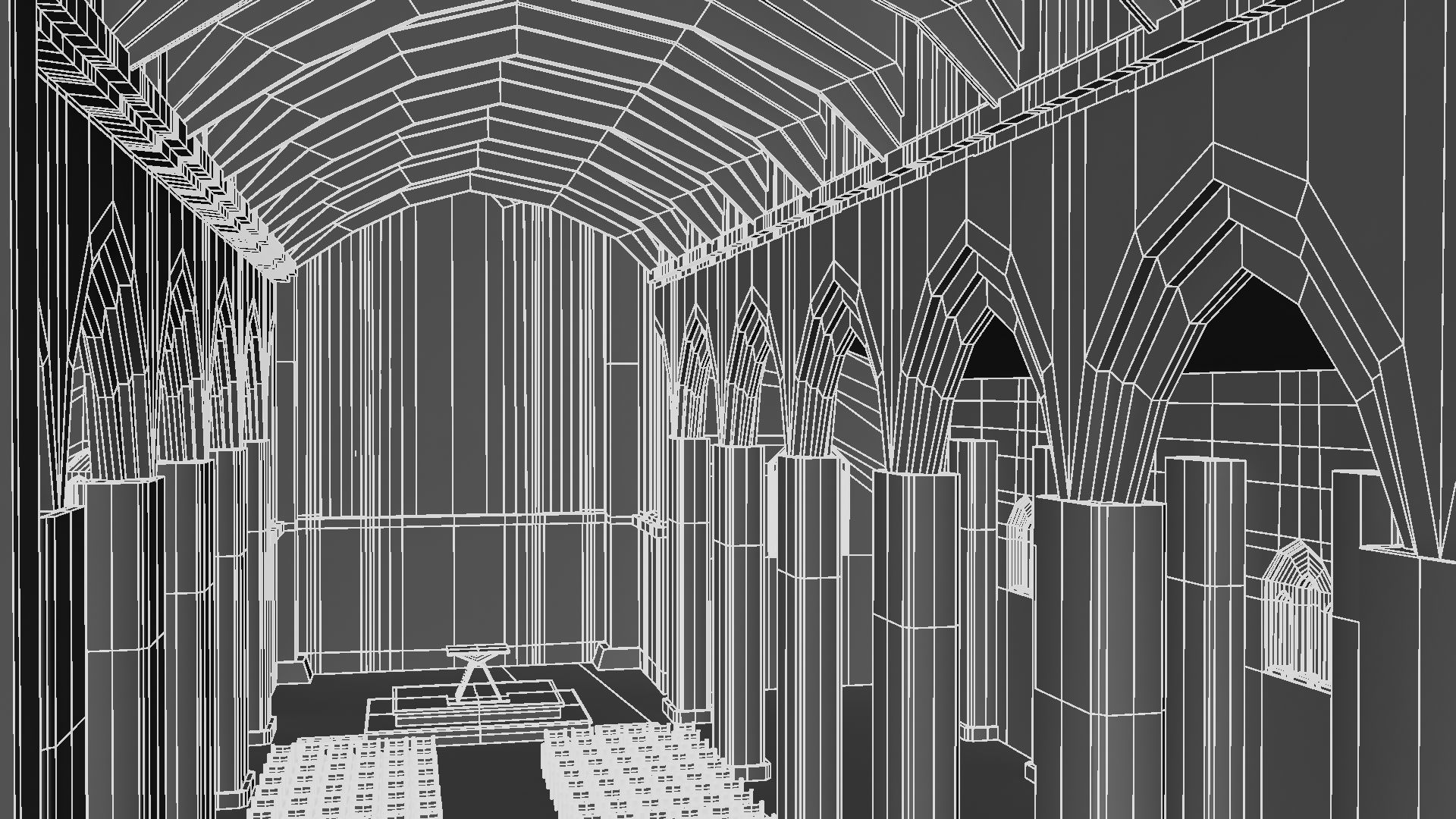 Cathidral church 3D model_41