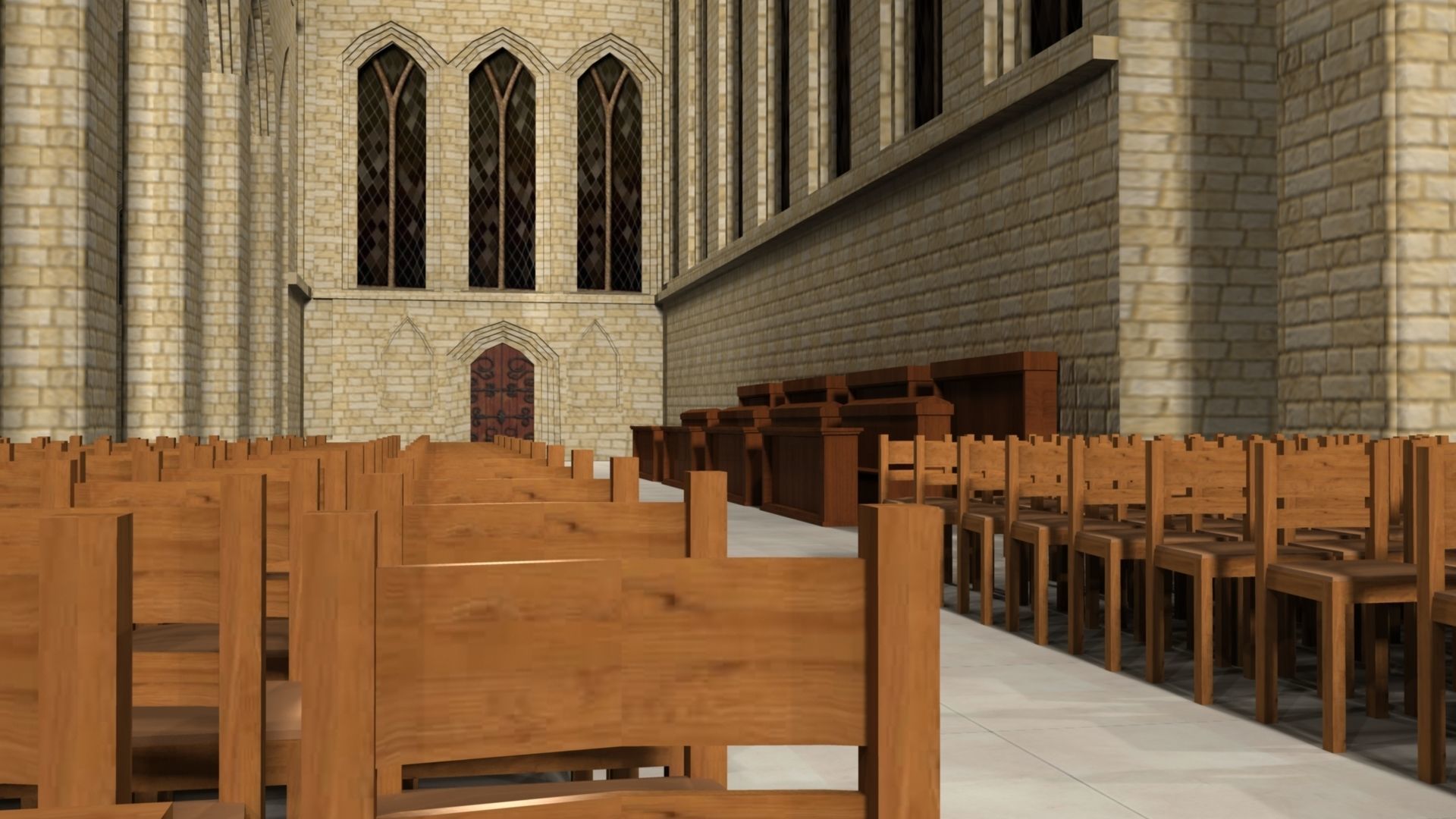 Cathidral church 3D model_25