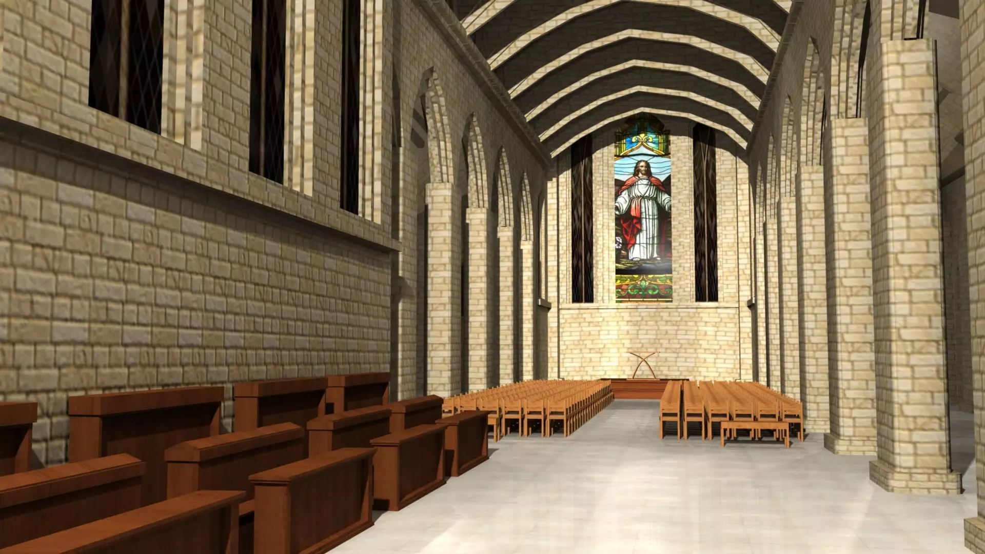 Cathidral church 3D model_0