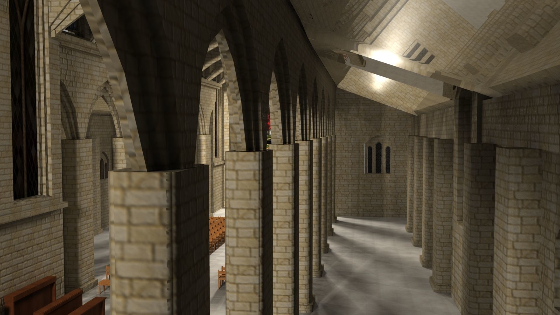 Cathidral church 3D model_4