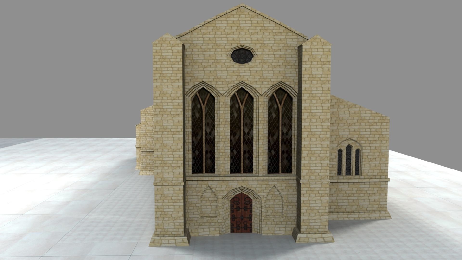 Cathidral church 3D model_20