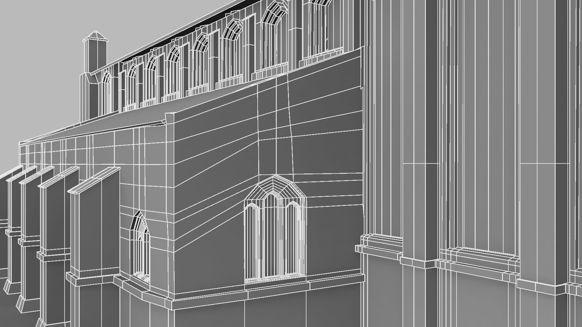 Cathidral church 3D model_33