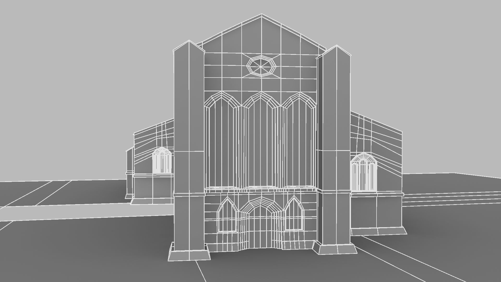 Cathidral church 3D model_29