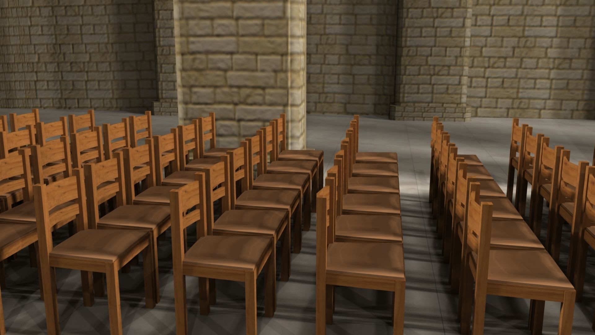 Cathidral church 3D model_10