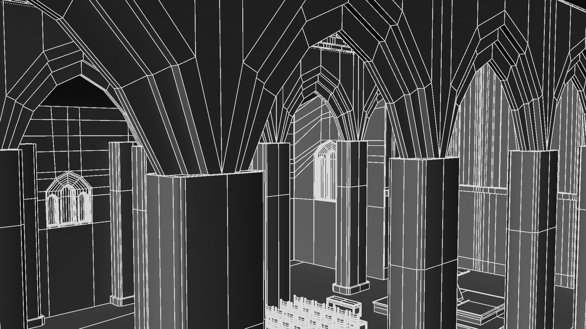 Cathidral church 3D model_39