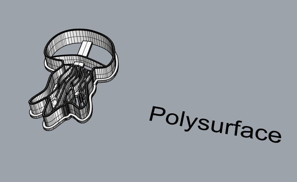 Jellyfish cookie cutter 3D print model_3