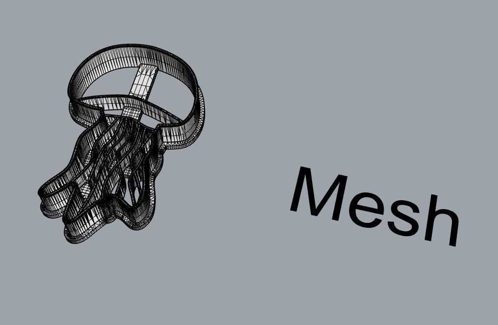 Jellyfish cookie cutter 3D print model_2