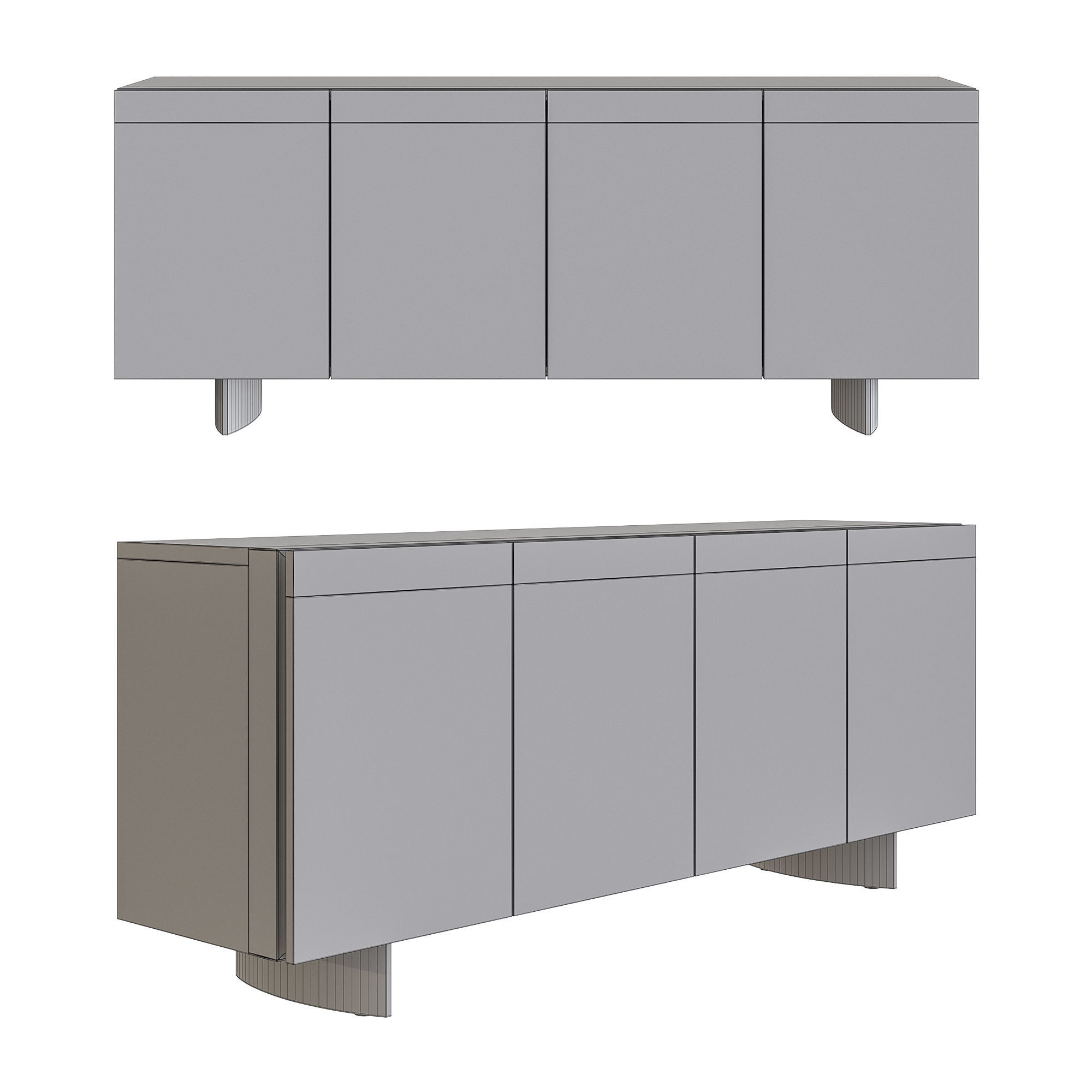 Linear Sideboard by Riva 1920 3D model_1