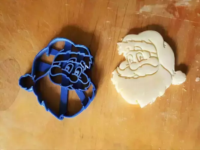 Santa cookie cutter 3D print model
