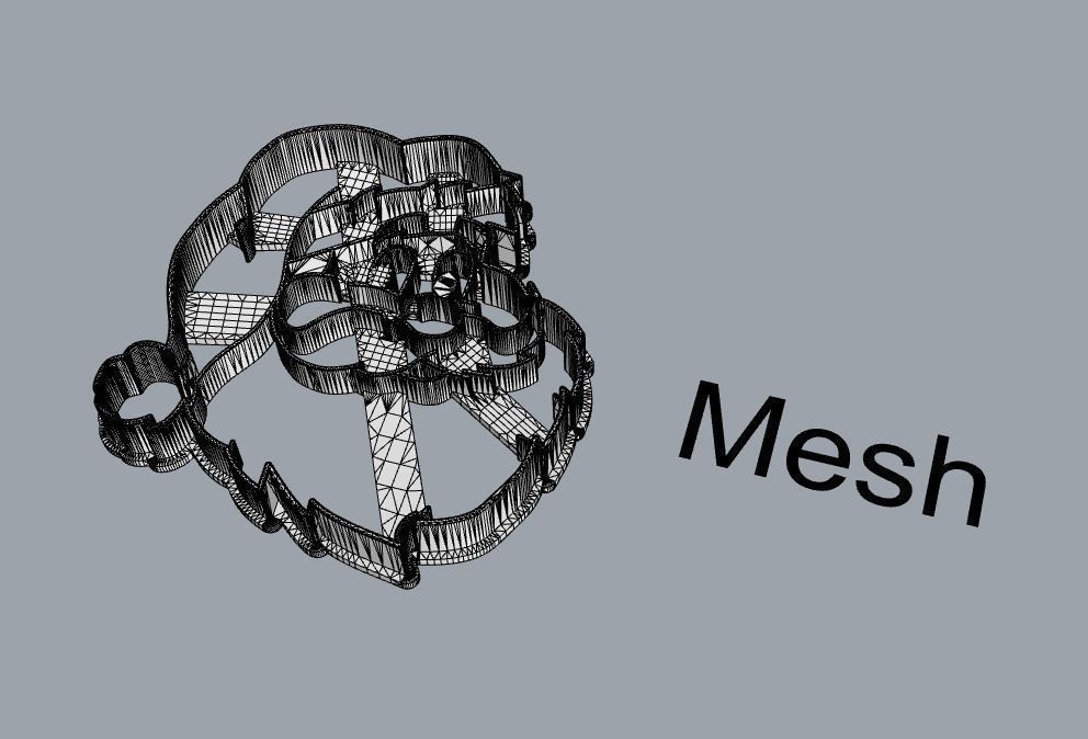 Santa cookie cutter 3D print model_2