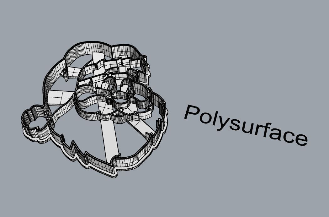 Santa cookie cutter 3D print model_3