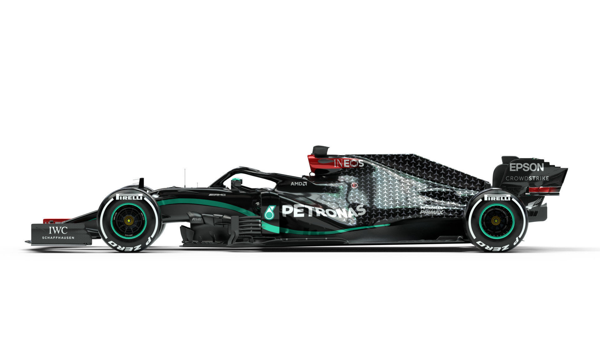 F1 Mercedes W11 2020 3D model_8