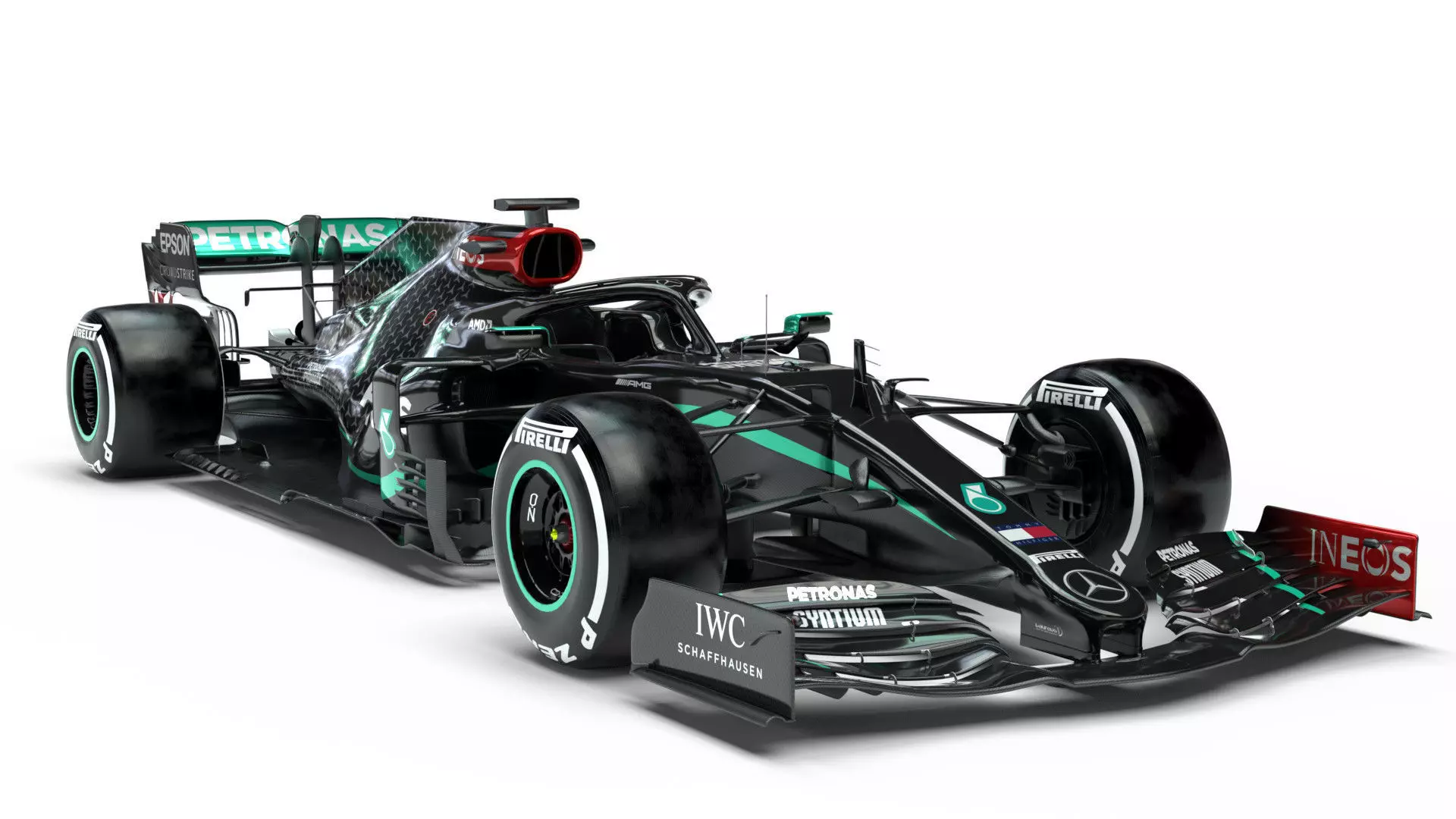 F1 Mercedes W11 2020 3D model_0