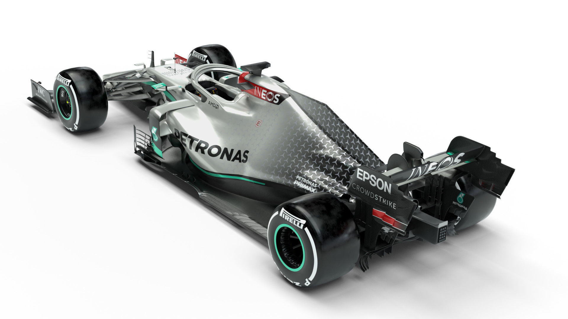 F1 Mercedes W11 2020 3D model_11