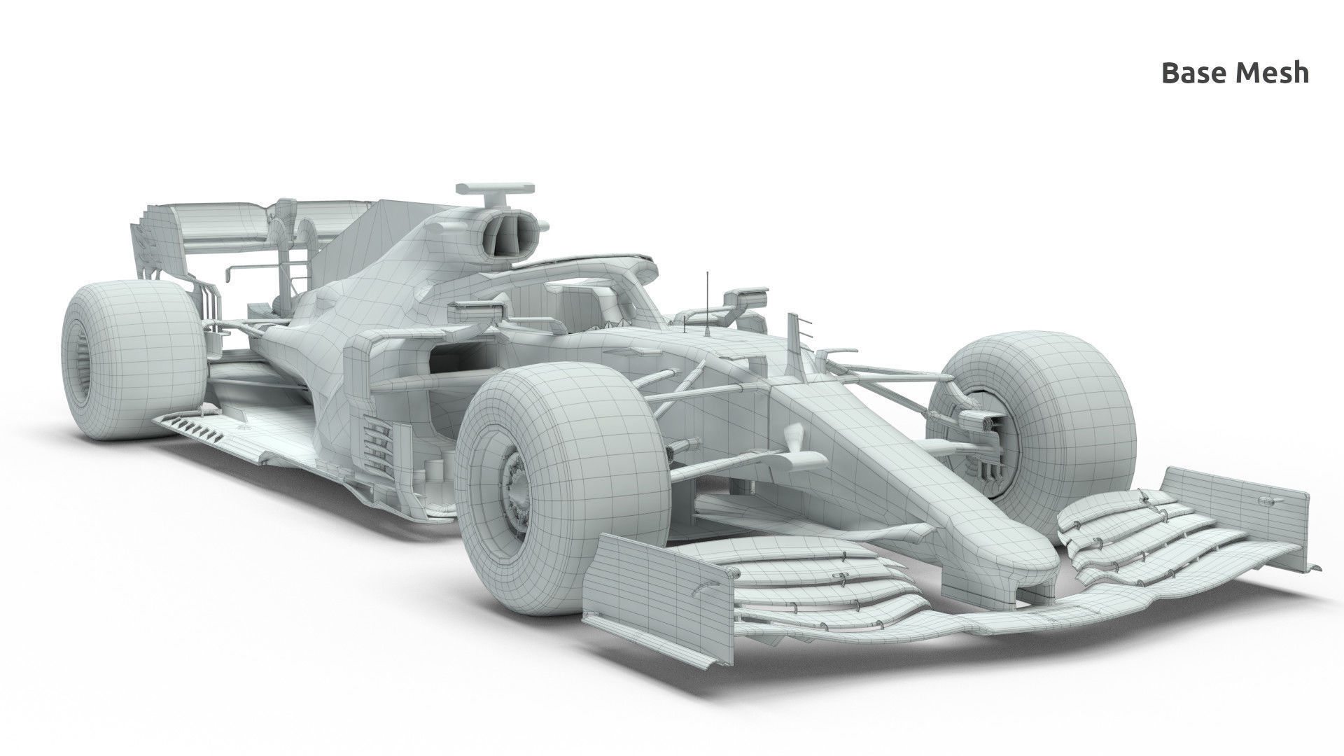 F1 Mercedes W11 2020 3D model_12