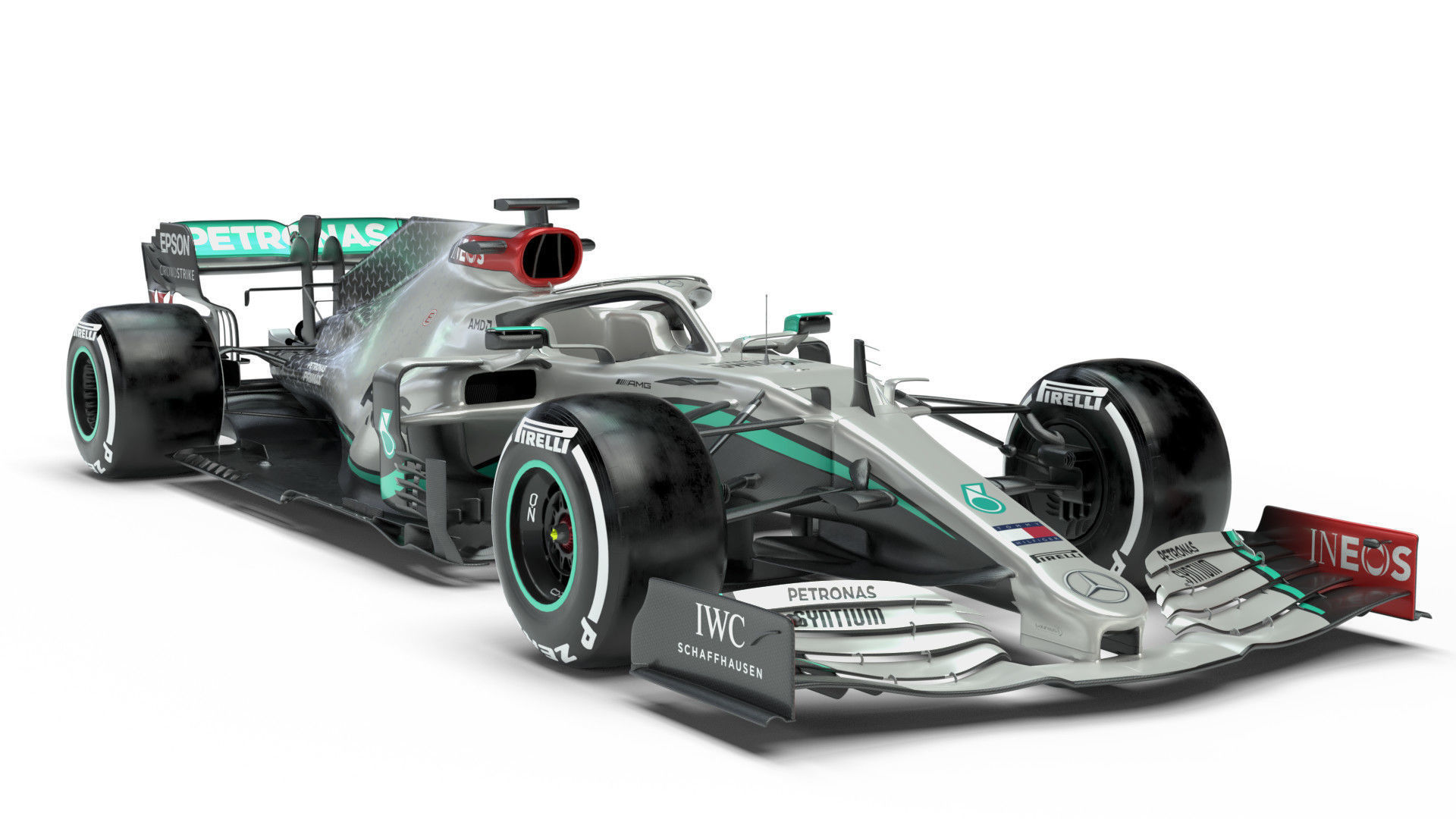 F1 Mercedes W11 2020 3D model_10