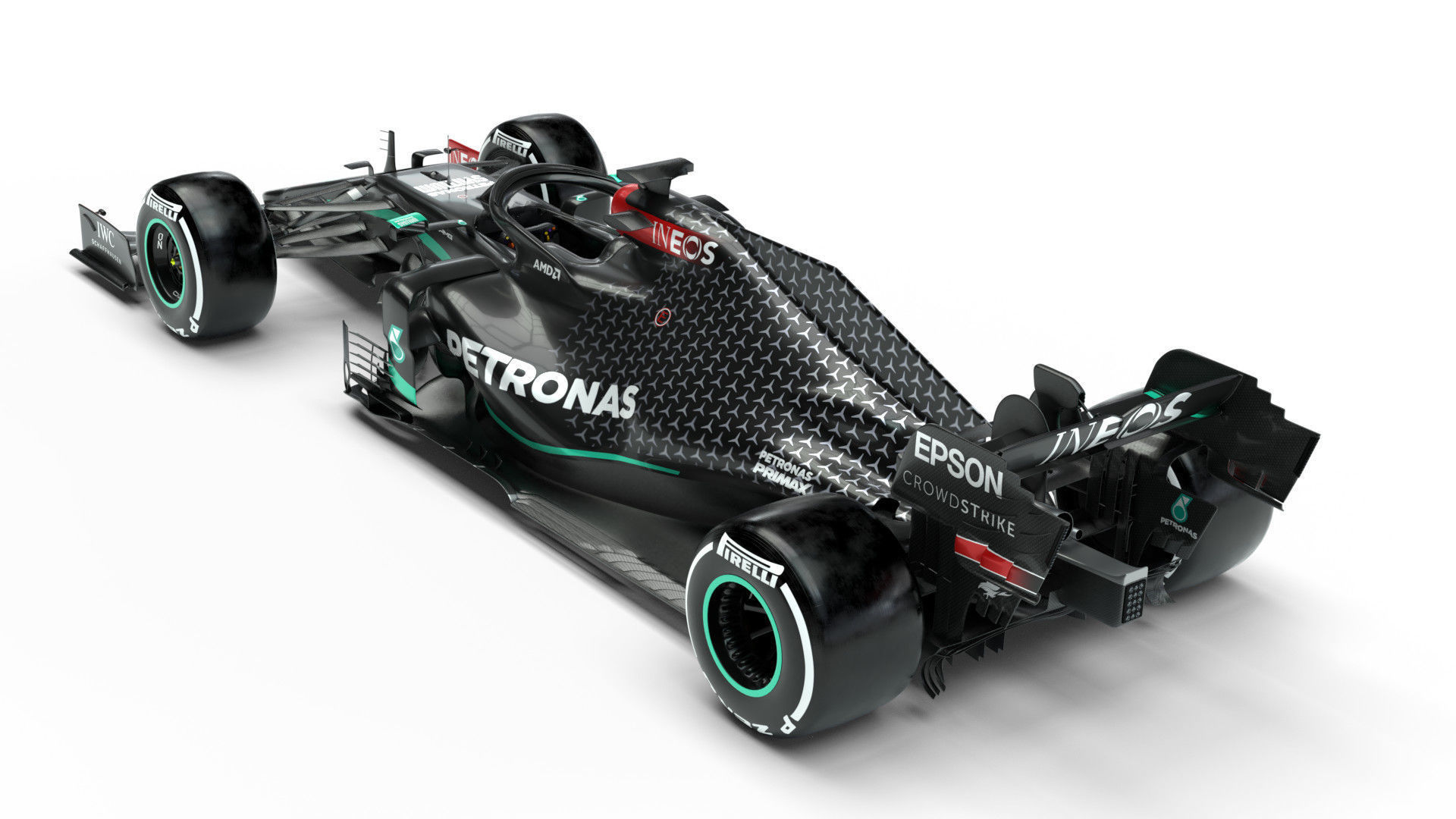 F1 Mercedes W11 2020 3D model_2