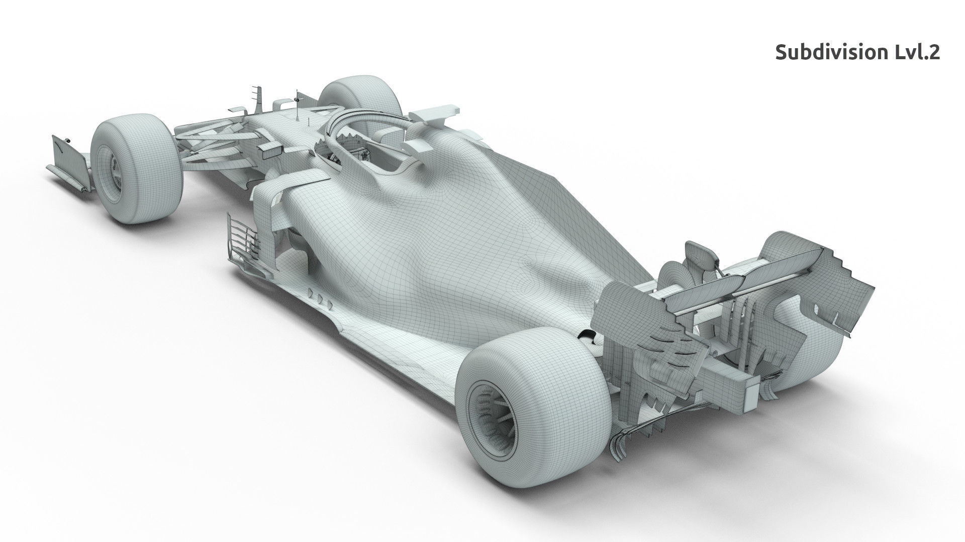 F1 Mercedes W11 2020 3D model_13