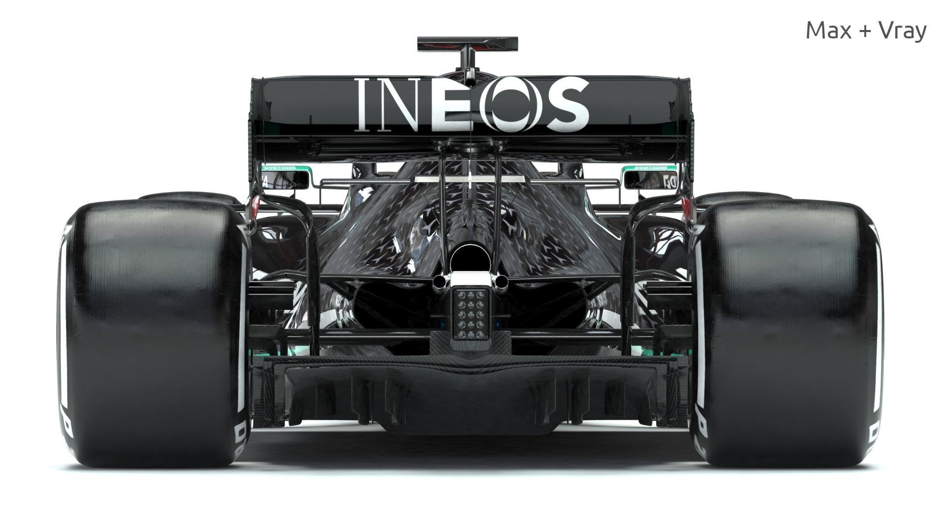 F1 Mercedes W11 2020 3D model_7