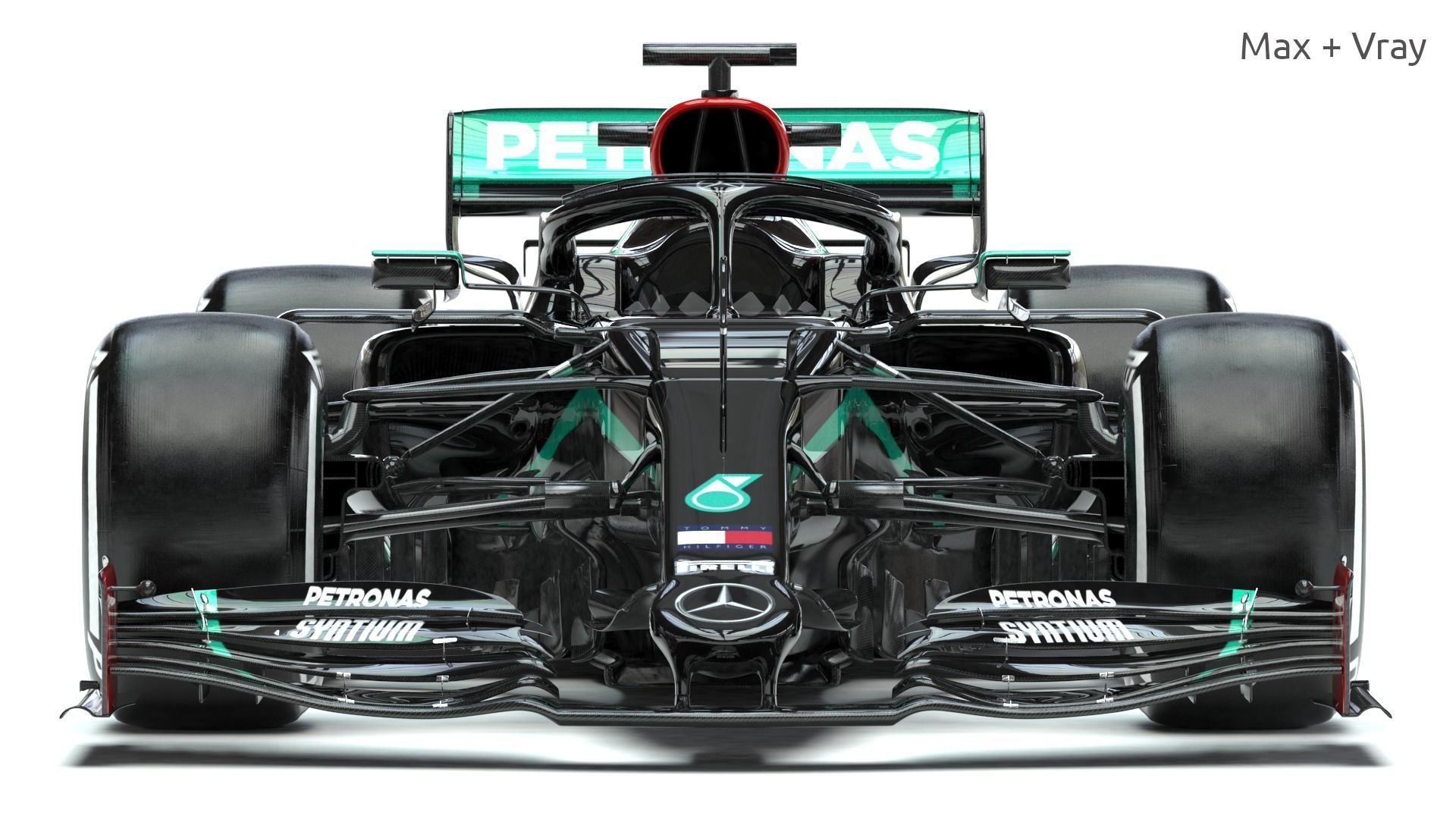 F1 Mercedes W11 2020 3D model_5