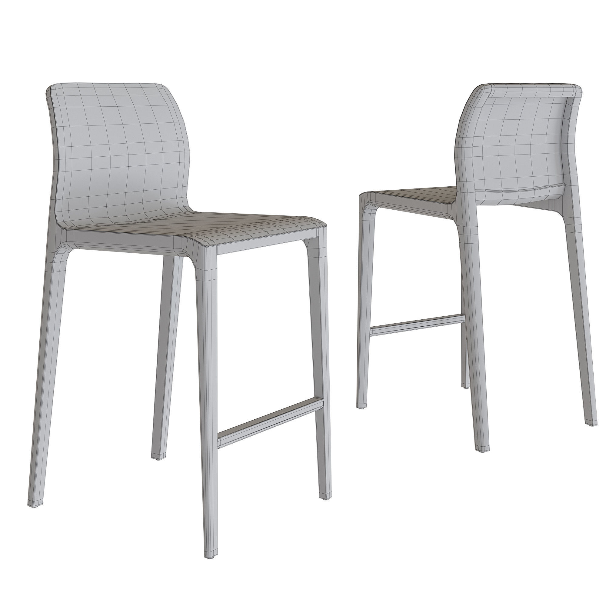 Invito Bar Stool by Artisan 3D model_1