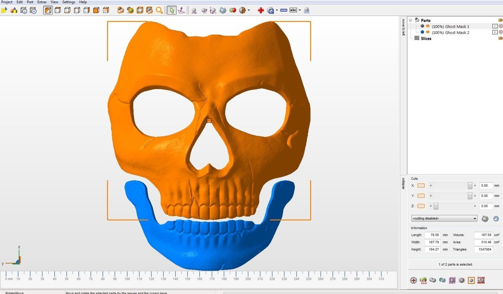 Ghost mask 3D print model 3D print model_17