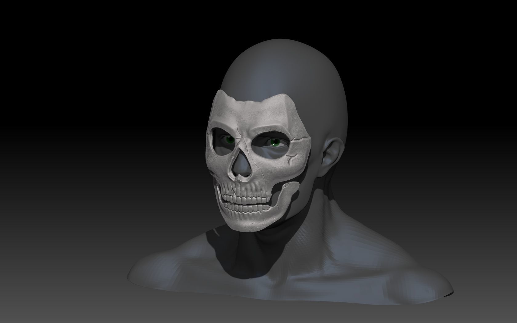 Ghost mask 3D print model 3D print model_8