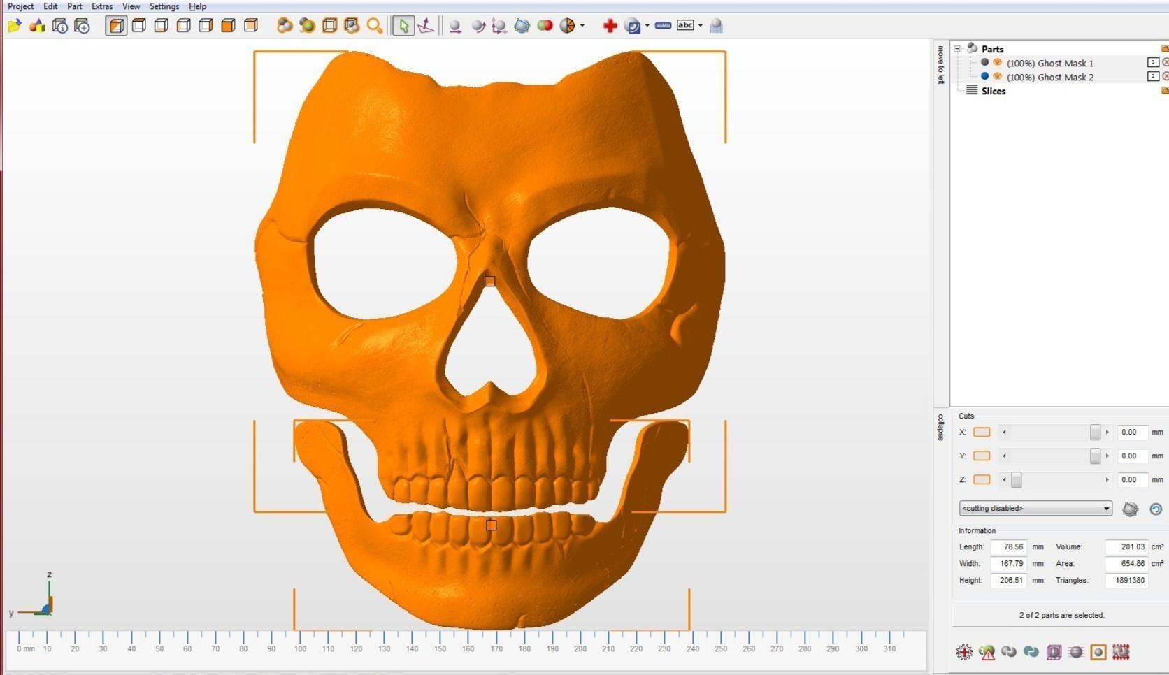 Ghost mask 3D print model 3D print model_15