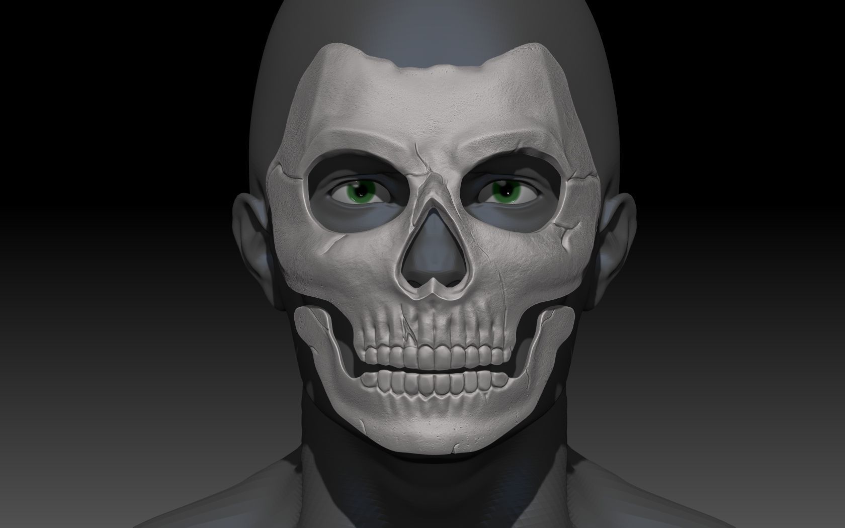 Ghost mask 3D print model 3D print model_4