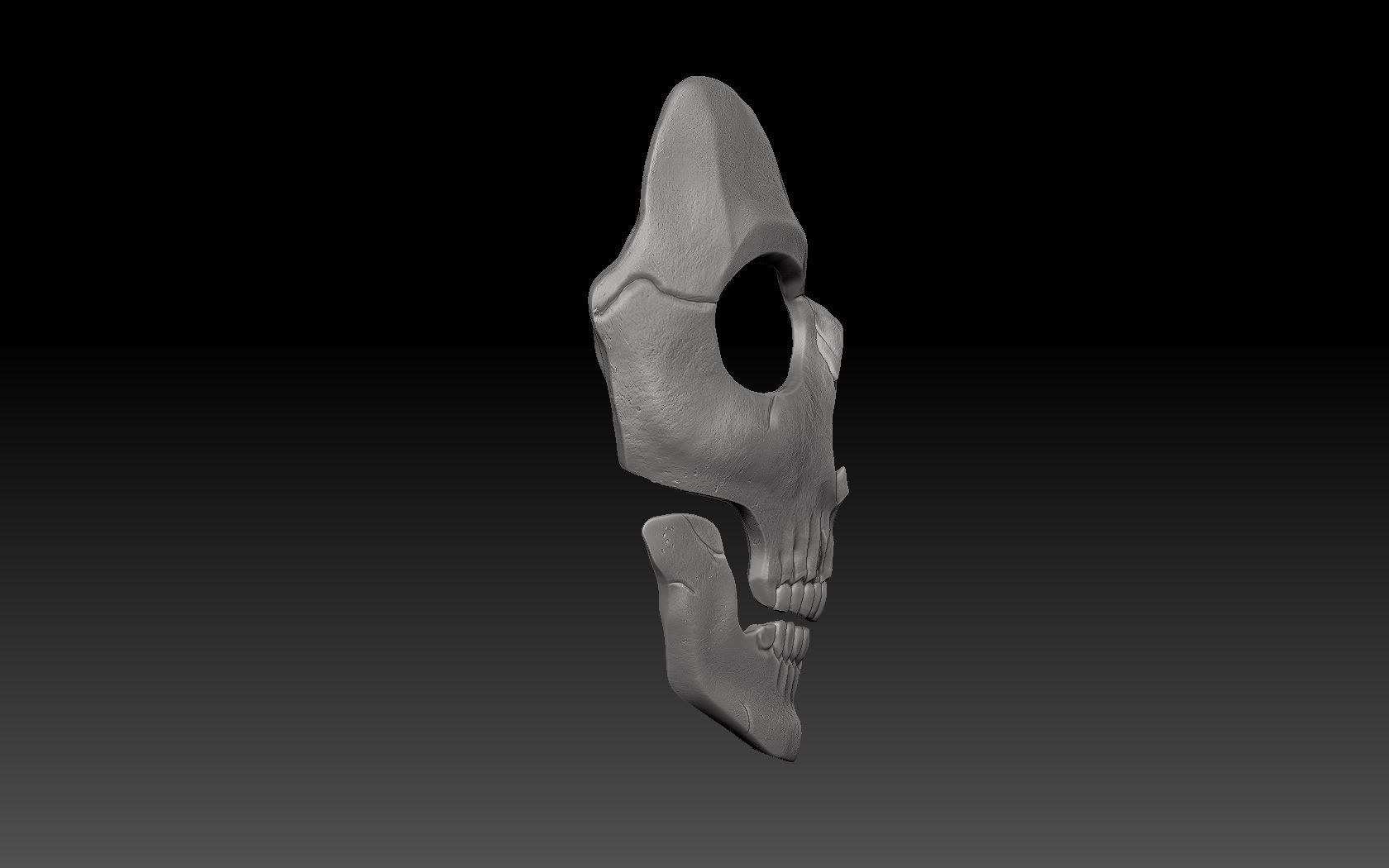Ghost mask 3D print model 3D print model_10