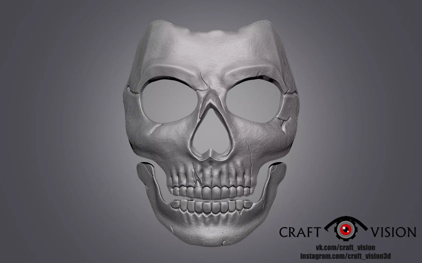 Ghost mask 3D print model 3D print model_0