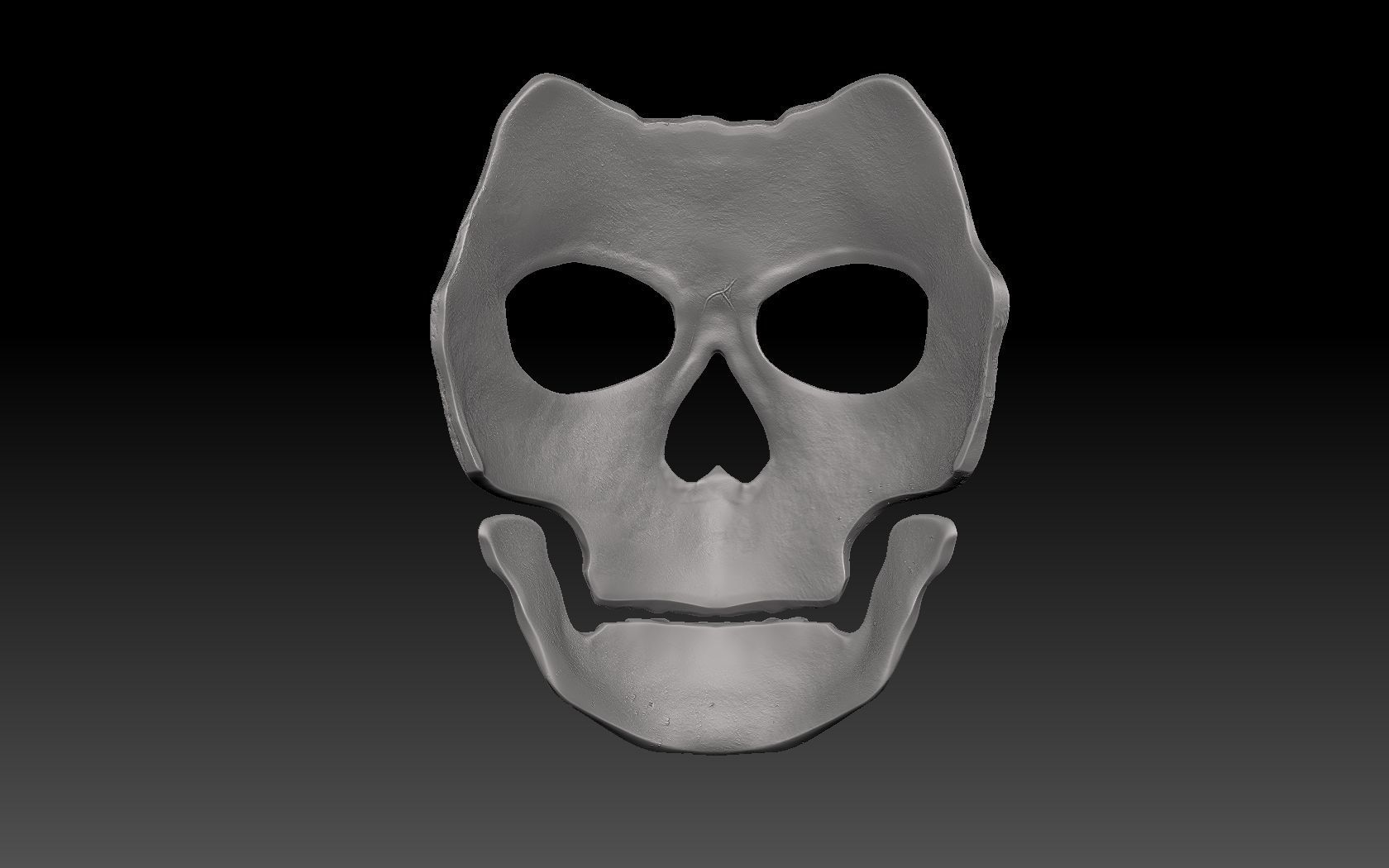 Ghost mask 3D print model 3D print model_9