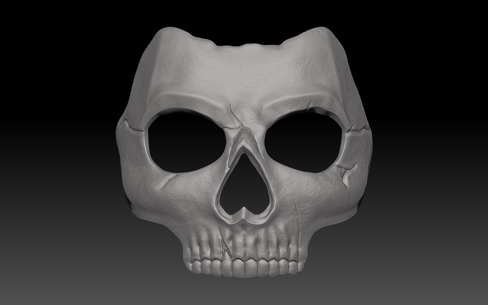 Ghost mask 3D print model 3D print model_2