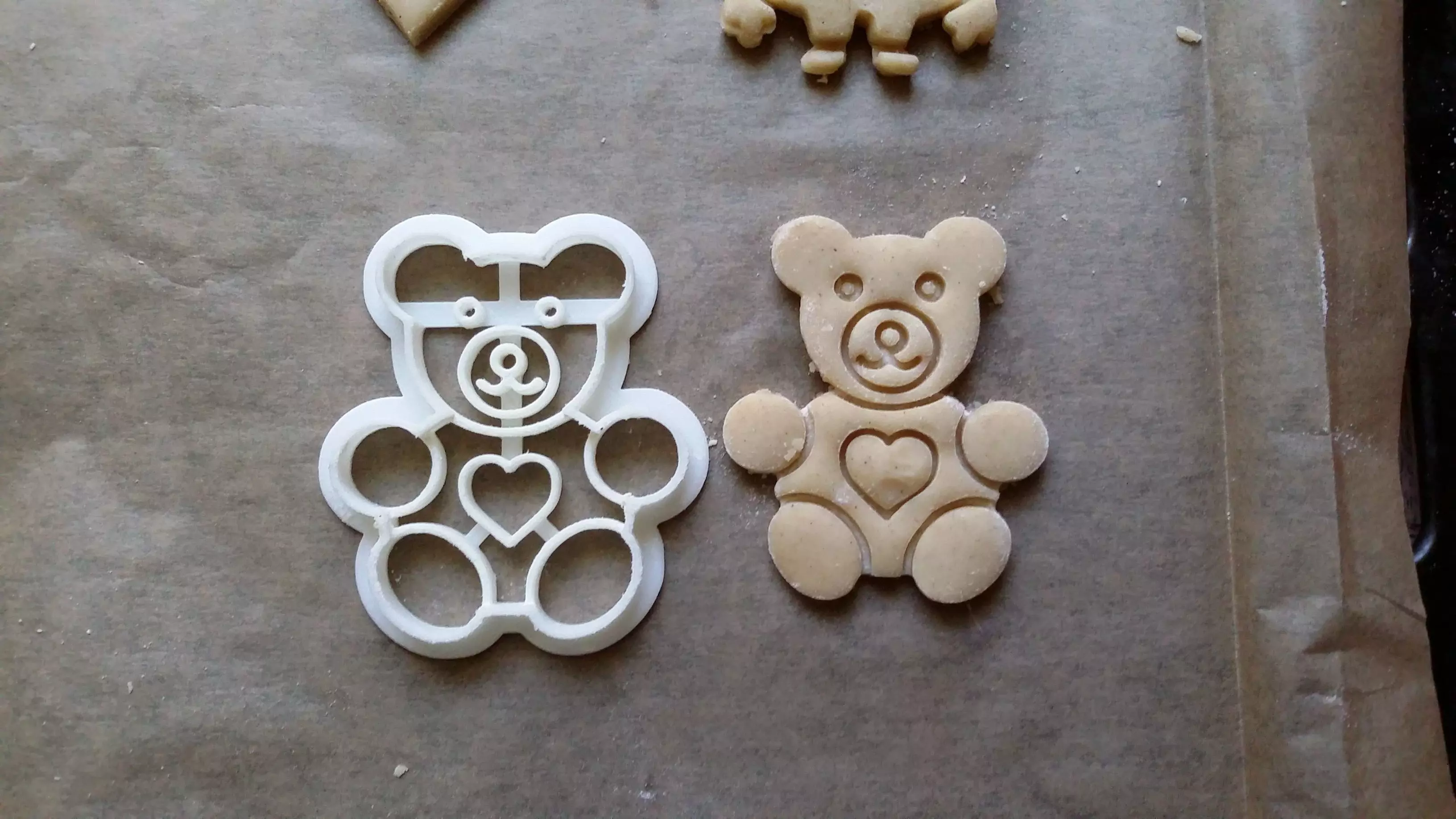 Teddy bear cookie cutter Free 3D print model