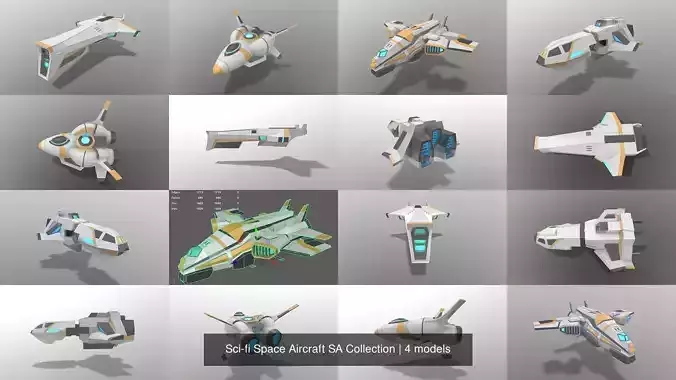 Sci-fi Space Aircraft SA