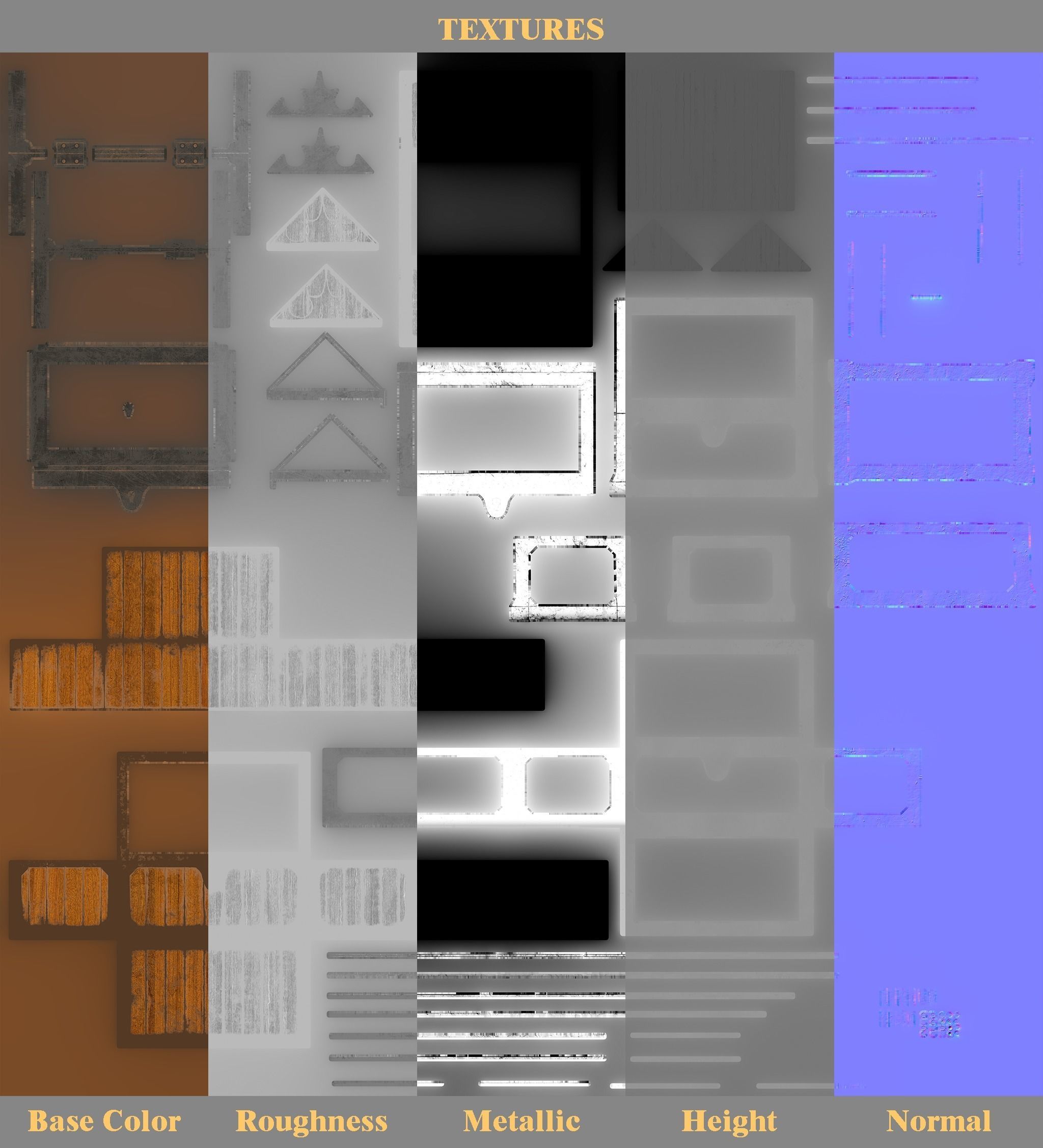 Barrels Package Low-poly 3D model_33