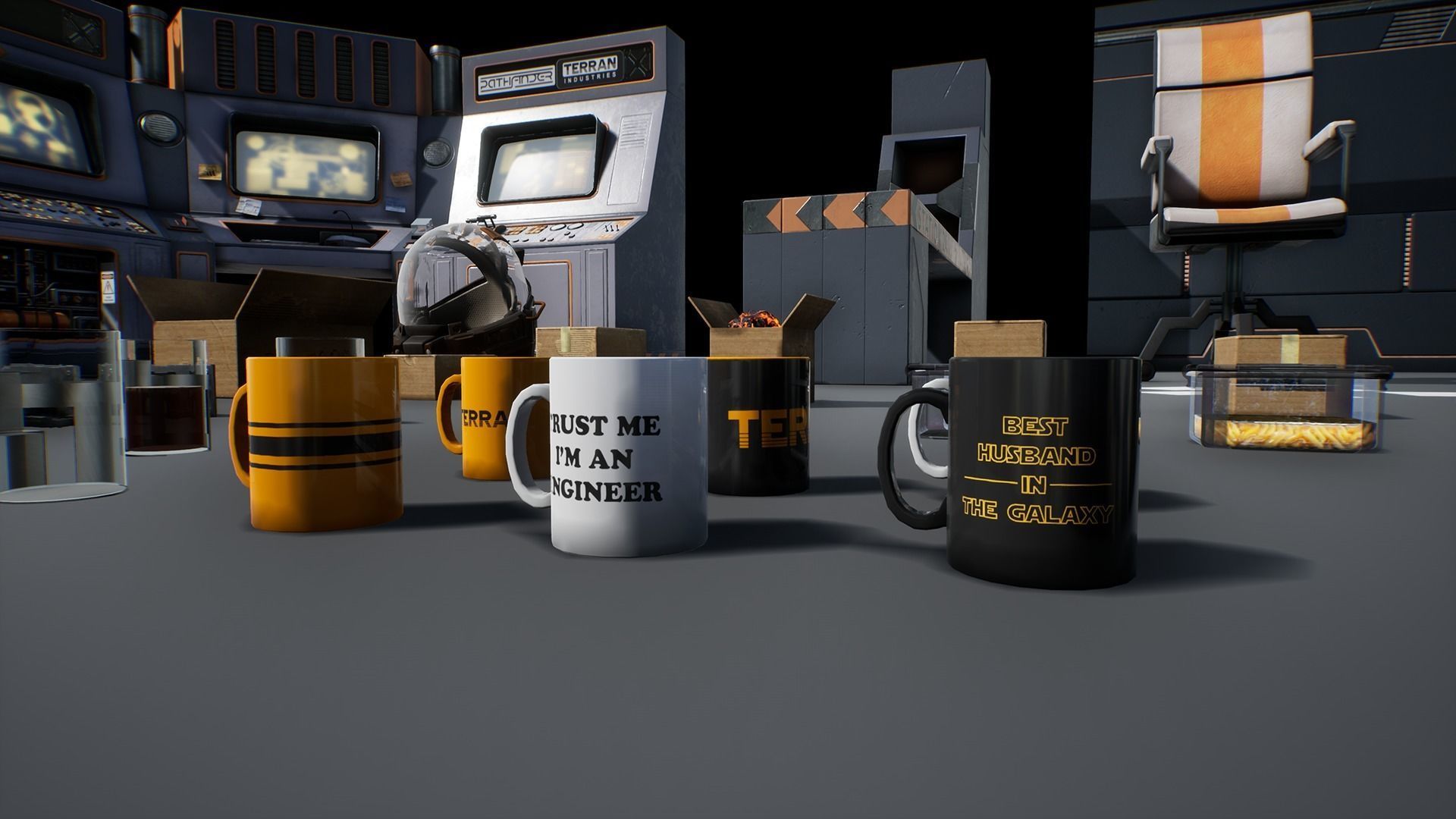 Stylized Sci-Fi pack Low-poly 3D model_15