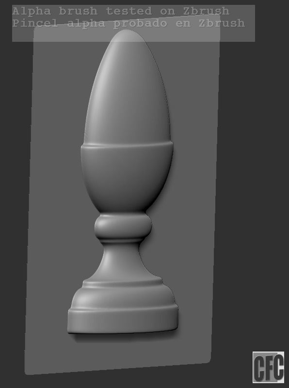 WoodCarving Finial - 3d model for CNC - FinialCFC02 3D print model_15