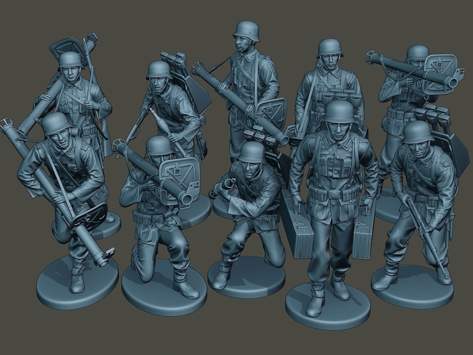 German soldiers ww2 Bundle Pack 1 3D print model_4
