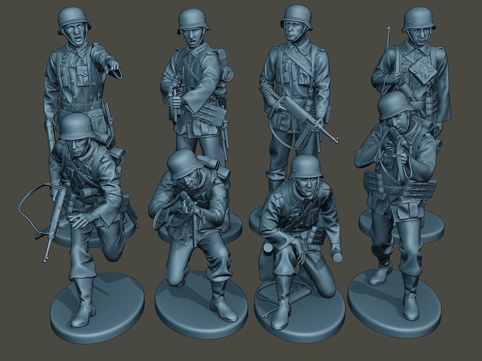 German soldiers ww2 Bundle Pack 1 3D print model_2