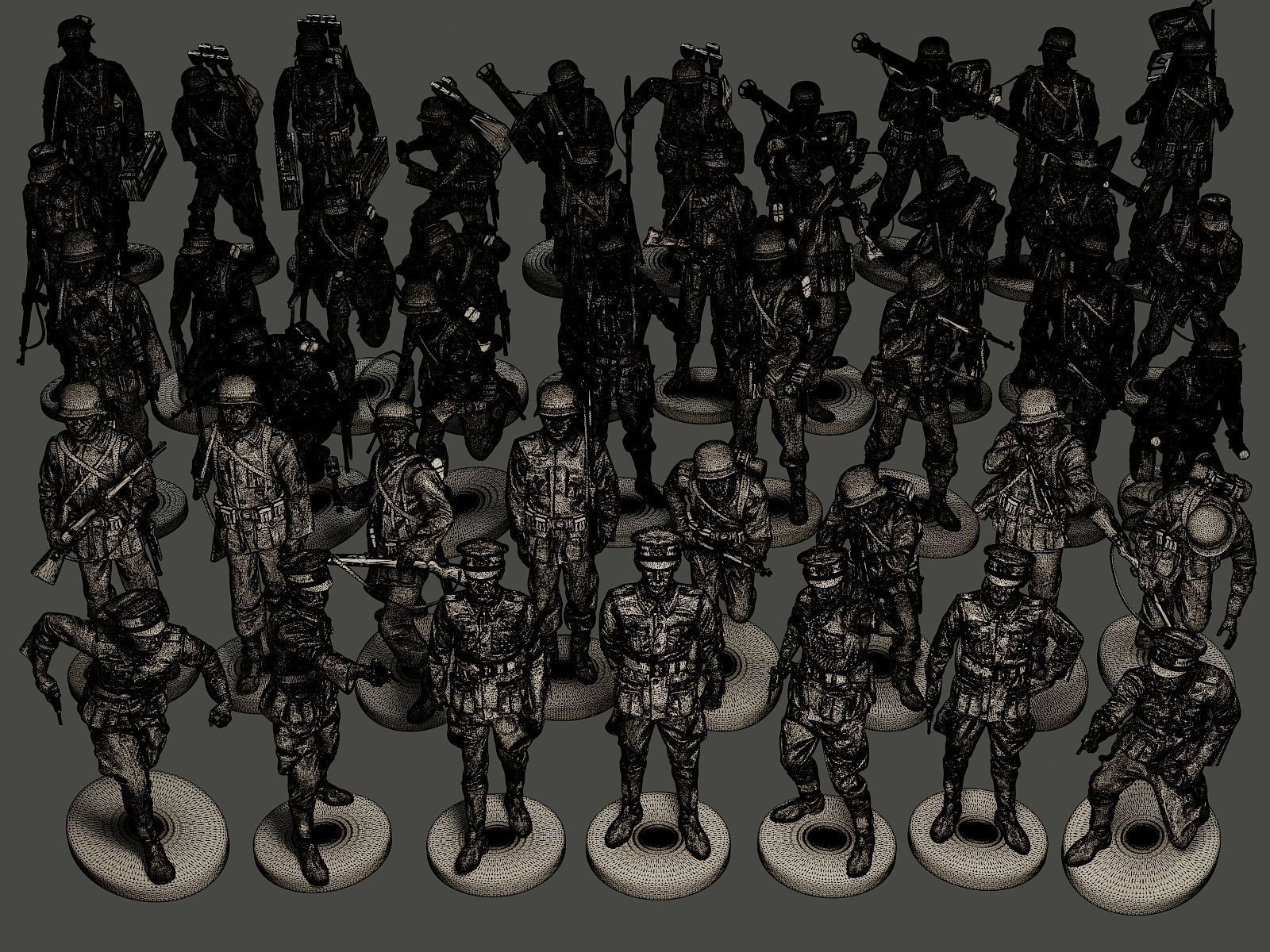 German soldiers ww2 Bundle Pack 1 3D print model_49