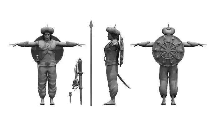 king soldier 3d model