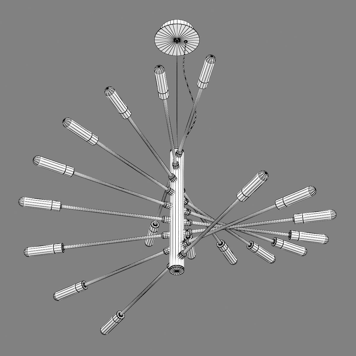 733187 Ragno Lightstar Pendant chandelier 3D model_5