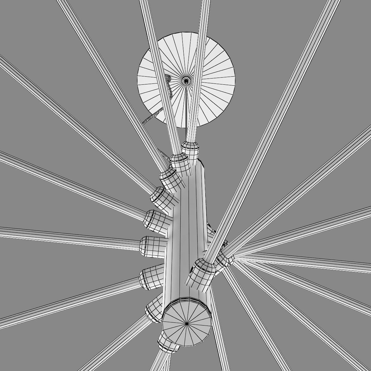 733187 Ragno Lightstar Pendant chandelier 3D model_8