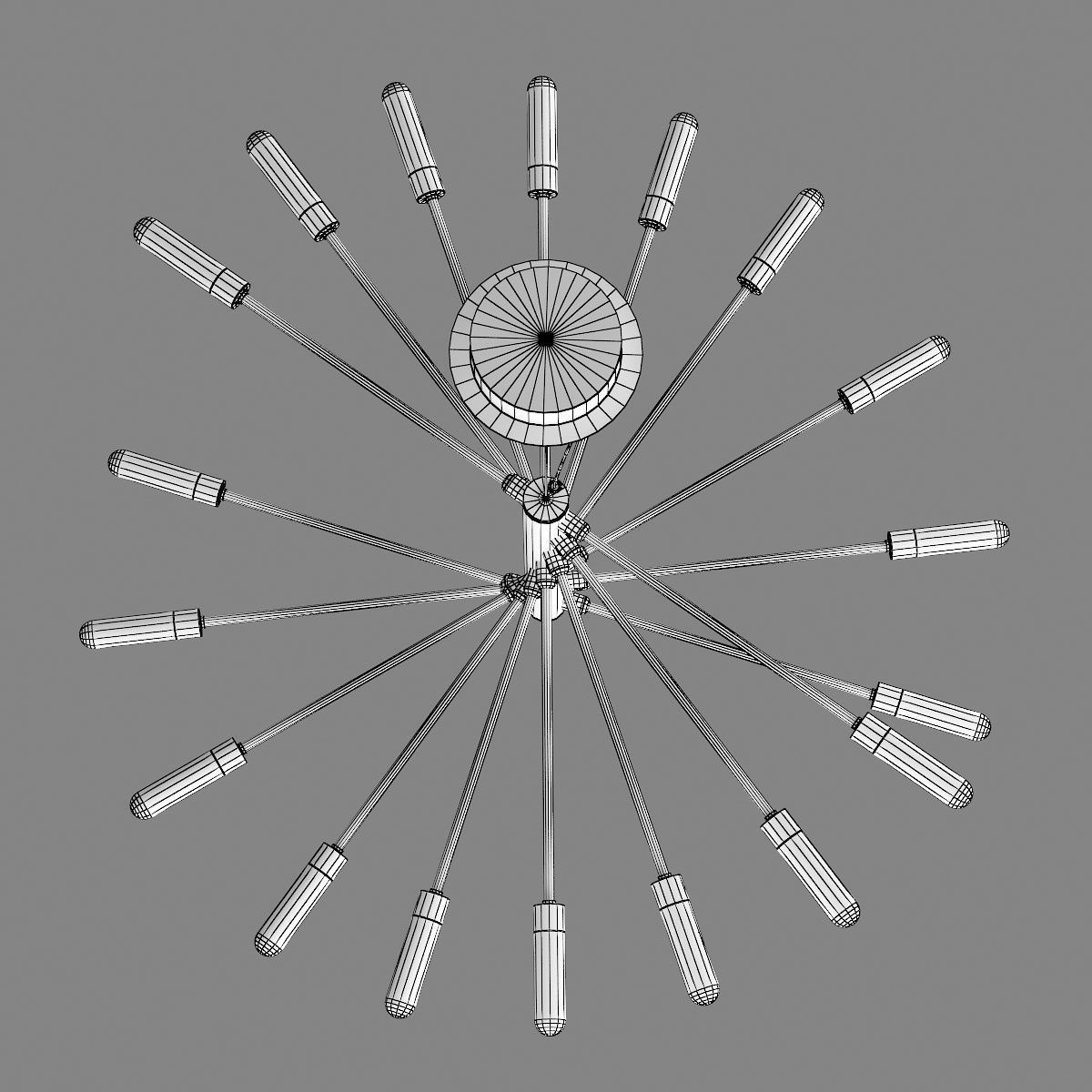 733187 Ragno Lightstar Pendant chandelier 3D model_7