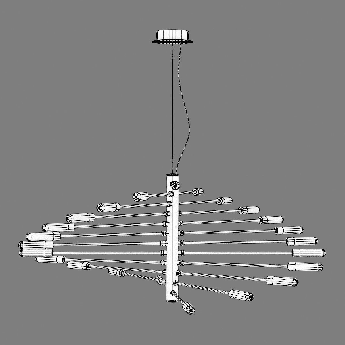 733247 Ragno Lightstar Pendant chandelier 3D model_4
