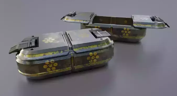 Sci-Fi Chest Game Ready