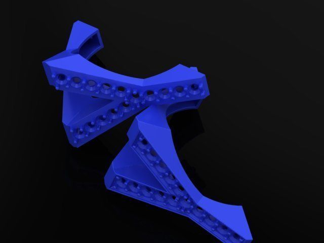 4Y4You gold and diamond ring 3D print model_10