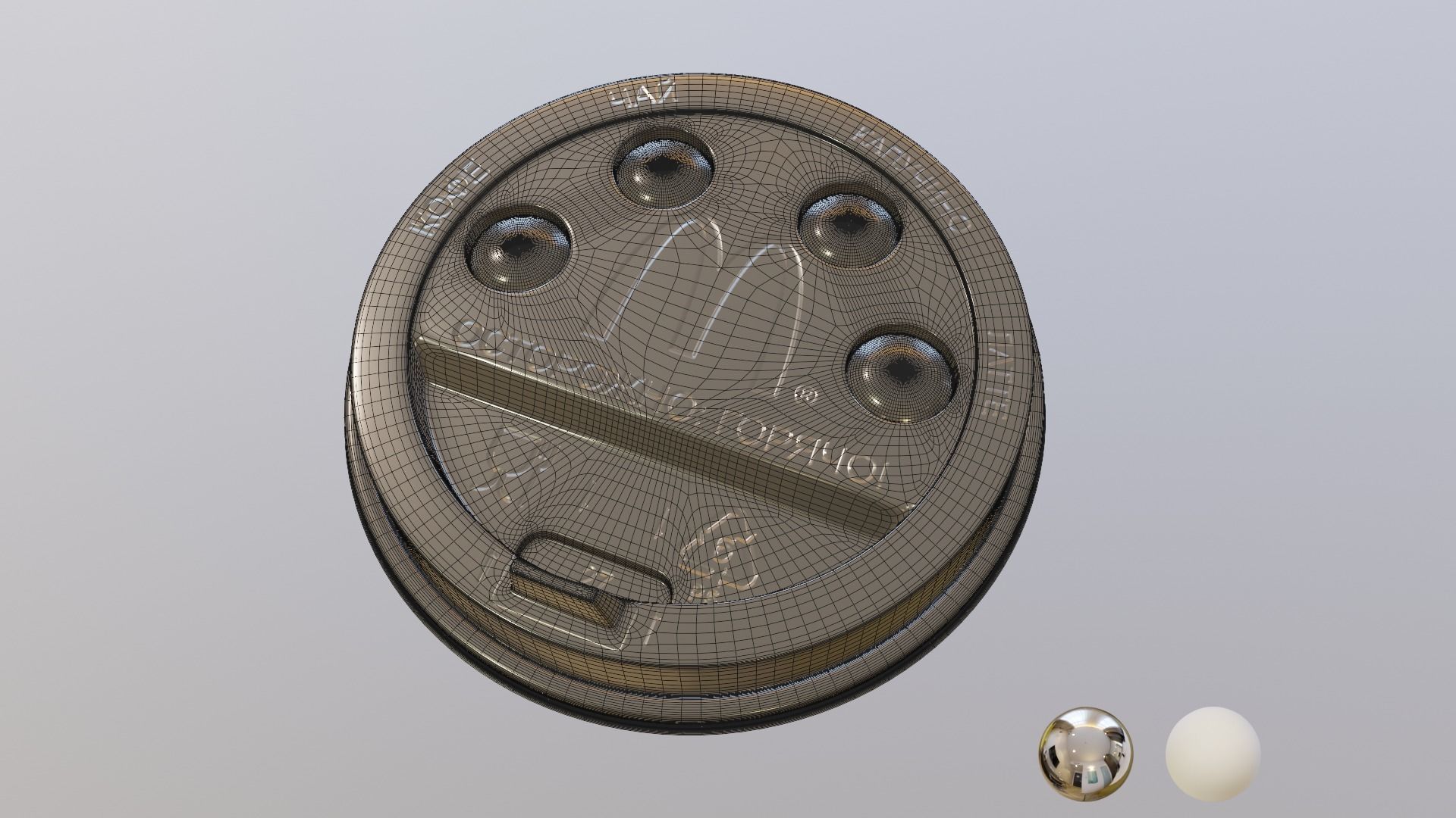 Macdonalds coffee cup Low-poly 3D model_10